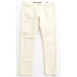 Michael Kors Beige Parker Slim Fit Stretch Cotton Jeans Pants Men 34x32 New